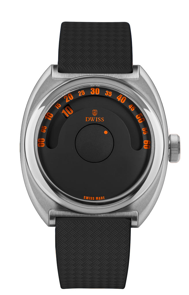 DWISS S1 Black Wandering Hours Swiss Made automatic watch