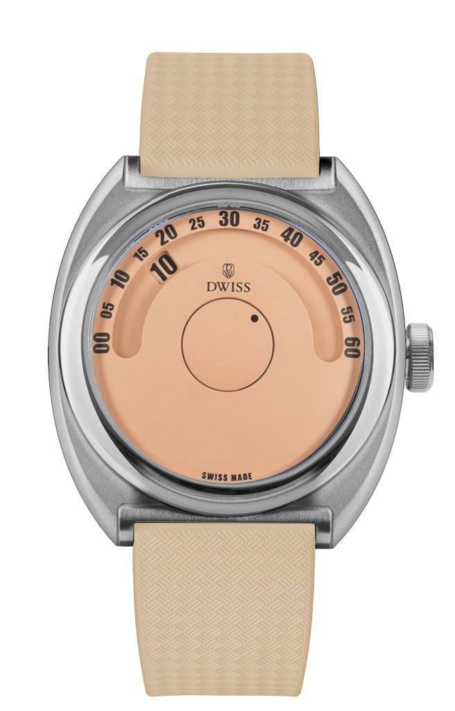 DWISS S1 Salmon Wandering Hours Swiss Made automatic watch